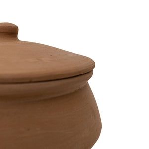 SALE - Ezekiel Natural Terracotta Serving Pot with Lid