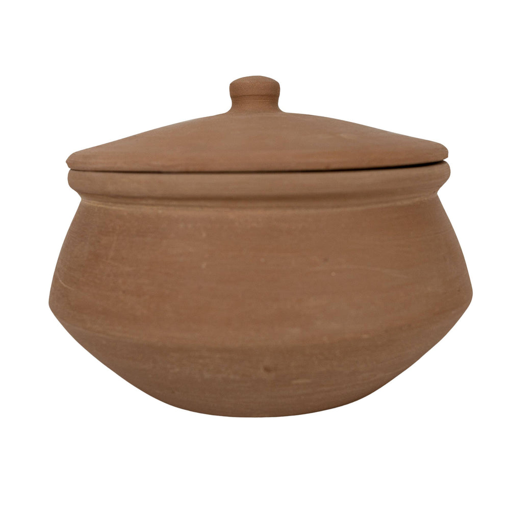 SALE - Ezekiel Natural Terracotta Serving Pot with Lid