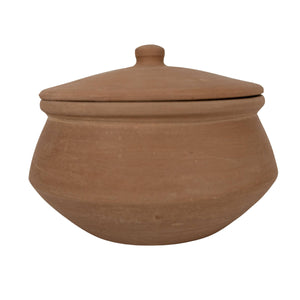 SALE - Ezekiel Natural Terracotta Serving Pot with Lid