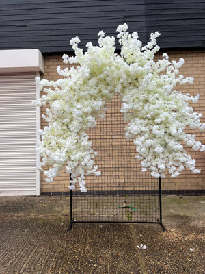 White Cherry Blossom Garland, Cherry Blossom Arch, Blossom: 5 Feet