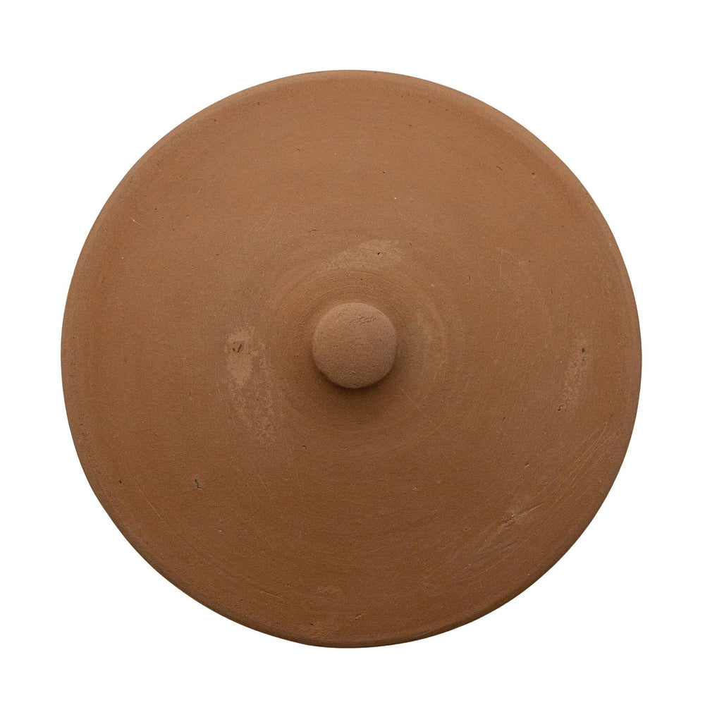 SALE - Ezekiel Natural Terracotta Serving Pot with Lid