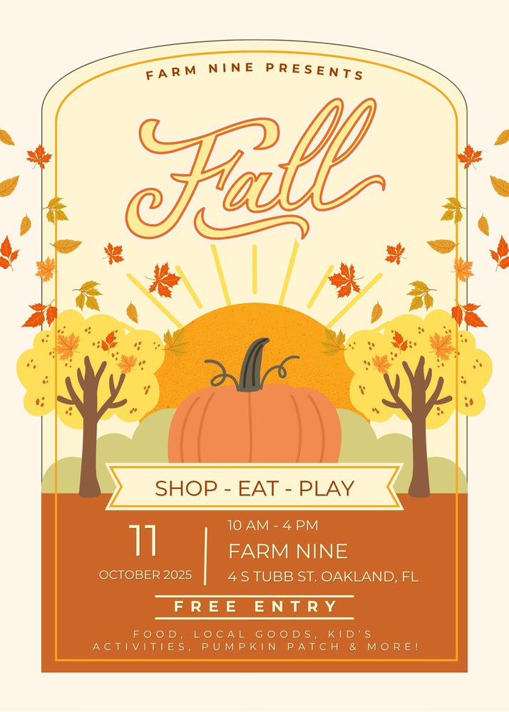 Farm Nine Fall Festival - Mini Floral or Pumpkin Design Tickets