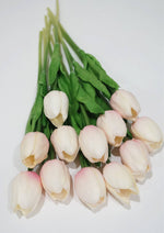 Latex Real Touch Tulips Spring Home Wedding Flower Set of 10